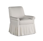 Arabella Skirted Swivel Chair (Box Pleat Skirt)